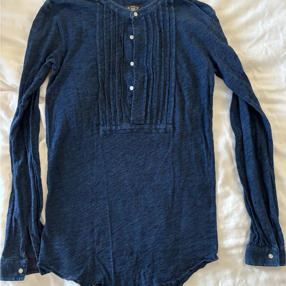 Ralph Lauren Denim Blue Henley Top